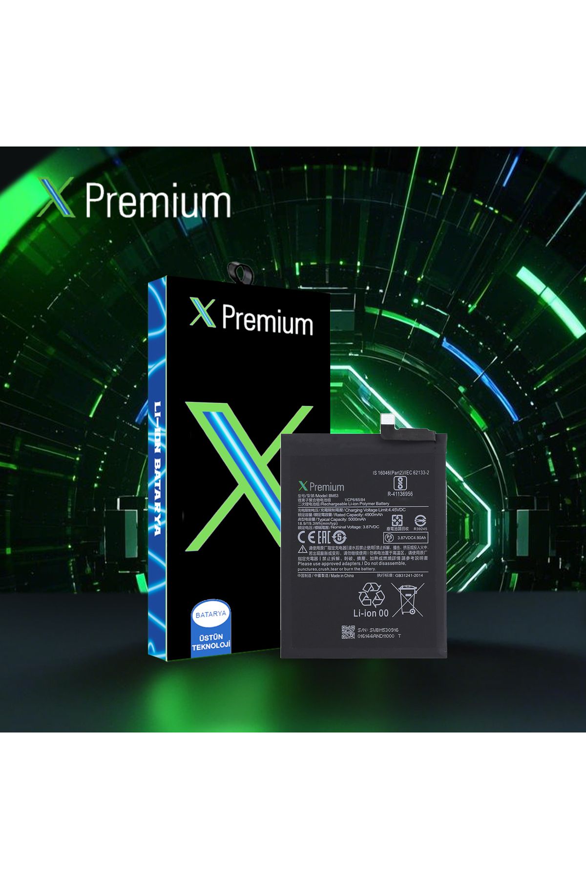 X PREMİUM X Premium Xiaomi Mi 10T / Mi 10T Pro BM53 Batarya Pil 5000 mAh