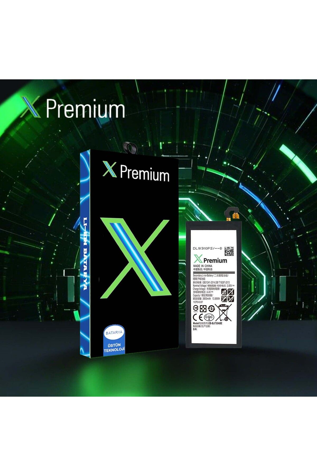 X PREMİUM X Premium Samsung J7 Pro Sm J730 Batarya Pil 3600 mAh