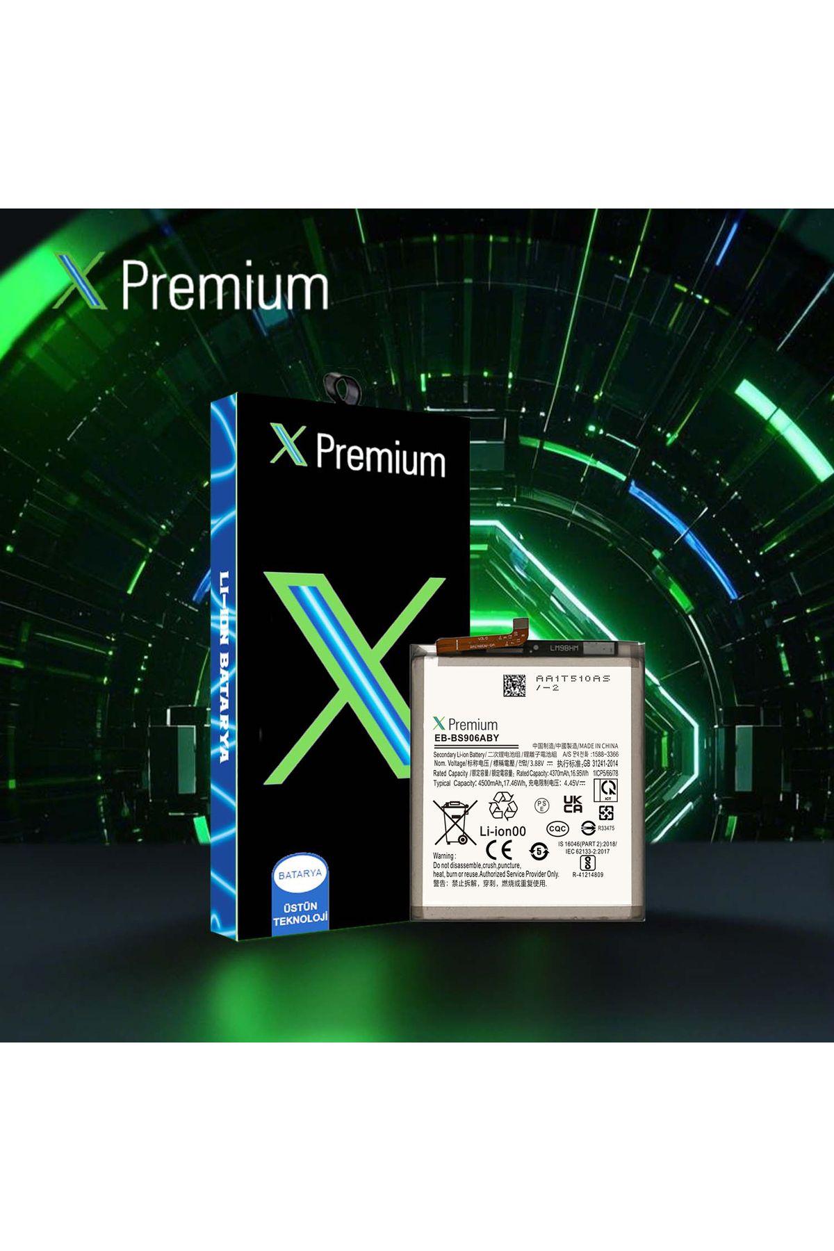 X PREMİUM X Premium Samsung S22 Plus Sm Batarya Pil 4500 mAh