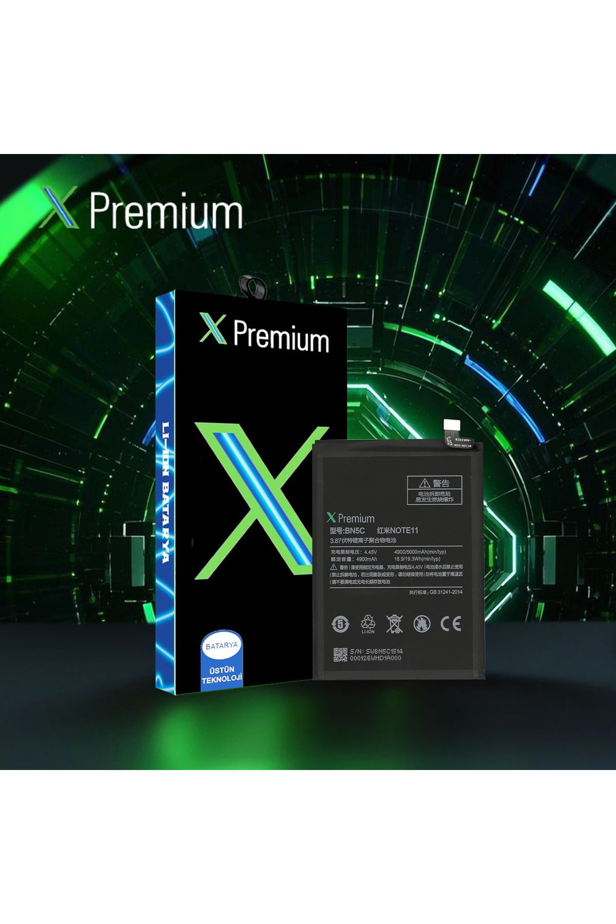X PREMİUM X Premium Xiaomi Redmi Note 11 / Poco M4 Pro 5G BN5C Batarya Pil 5000 mAh