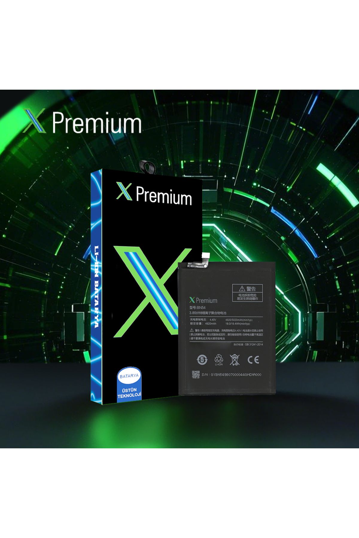 X PREMİUM X Premium Xiaomi Redmi 9 BN54 Batarya Pil 5020 mAh