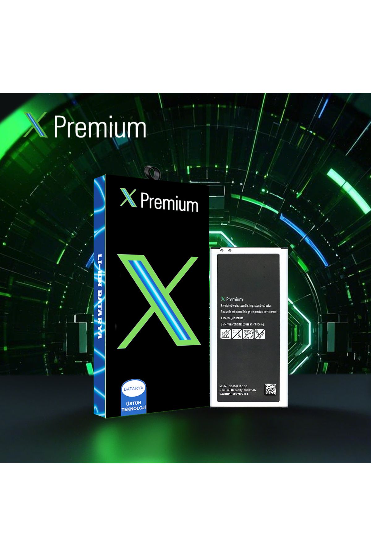 X PREMİUM X Premium Samsung J7 2016 Sm J710 Batarya Pil 3300 mAh