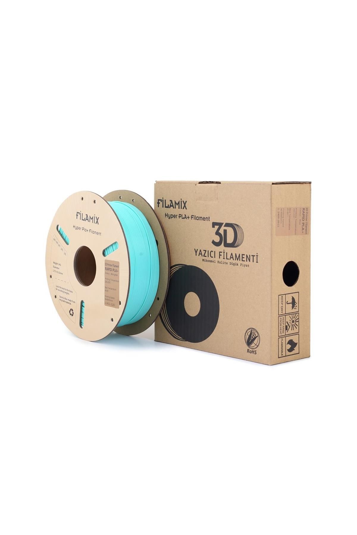 FİLAMİX Urhanshop Filamix Hyper Pla Filament Nane Yeşili