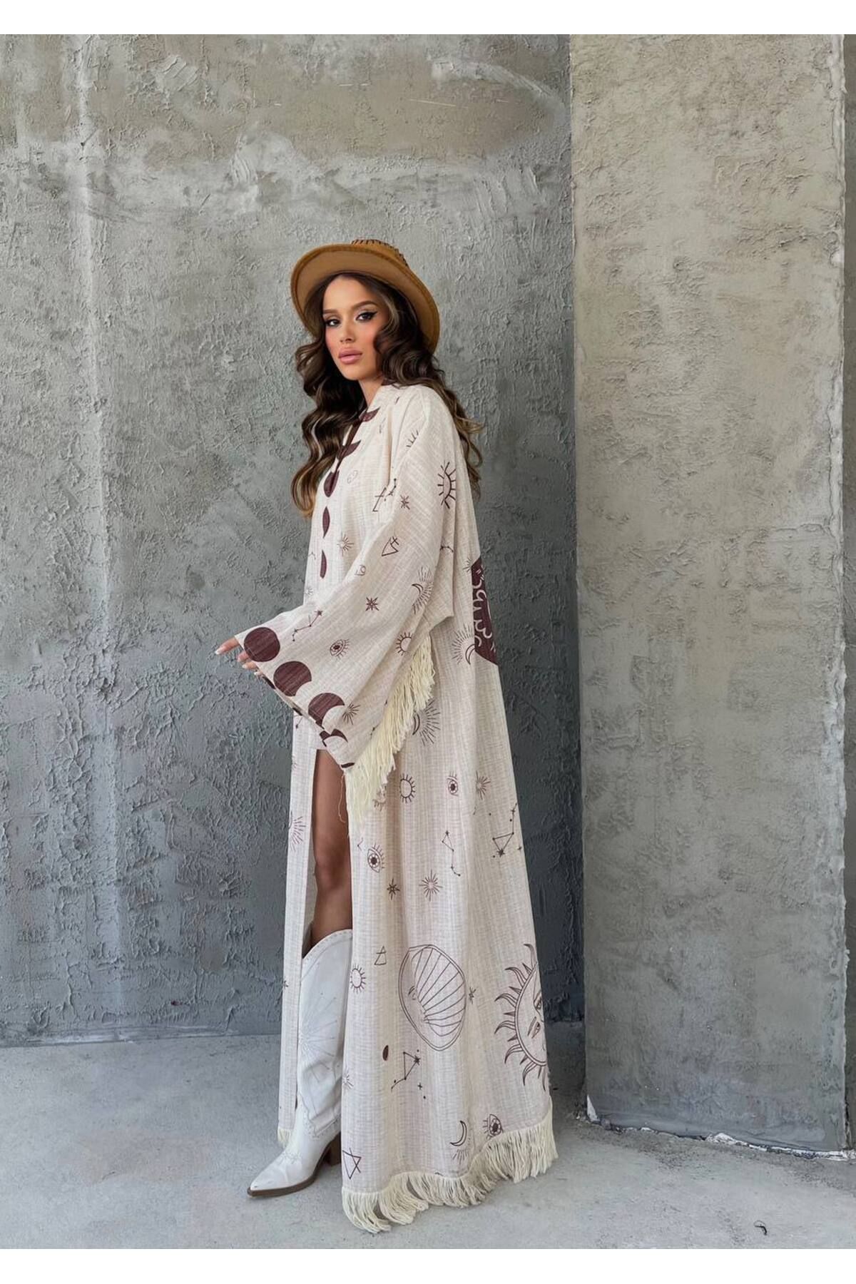 SESABUTİK Püsküllü Kimono