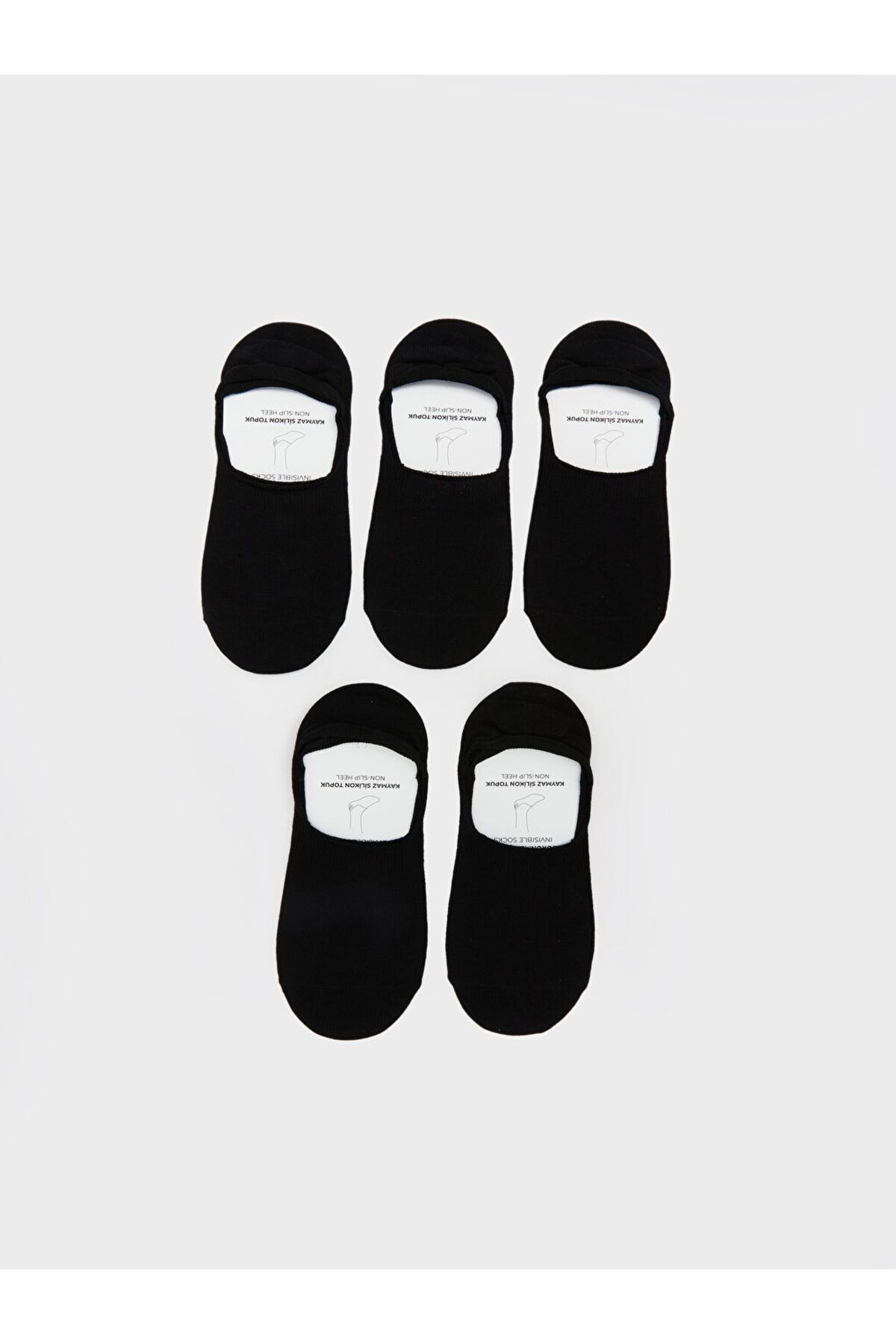 LC Waikiki LCW ACCESSORIES Siyah Düz Erkek Babet Çorap 5'li