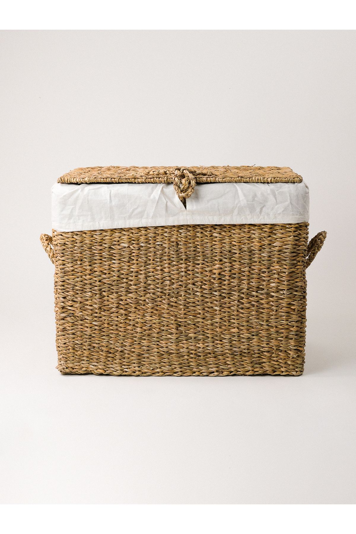 Minihol Herme Hasır Sandık / Sepet (55 CM)