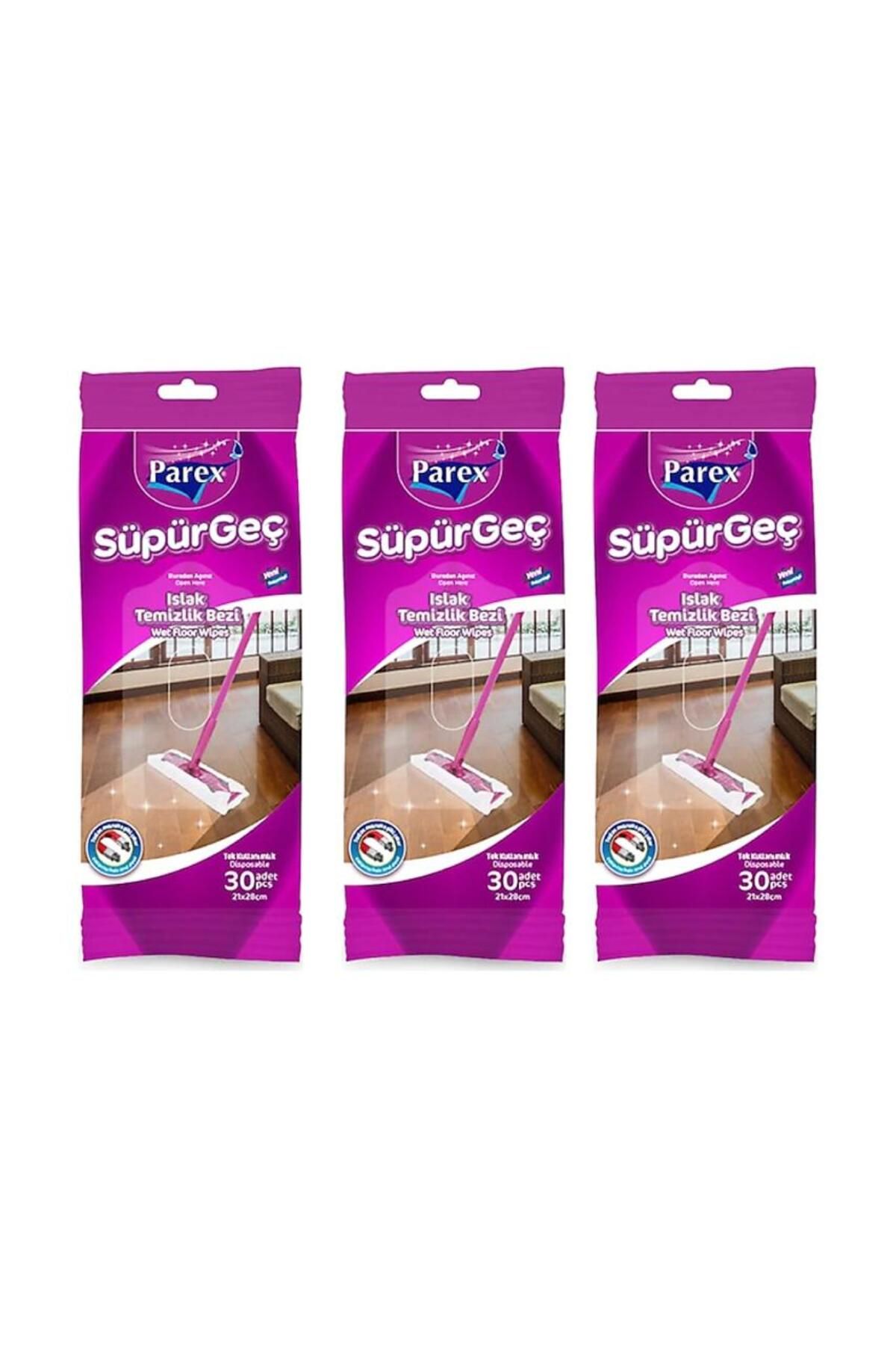 Parex Süpürgeç Islak Temizlik Bezi-3'lü Avantaj Paketi-*30