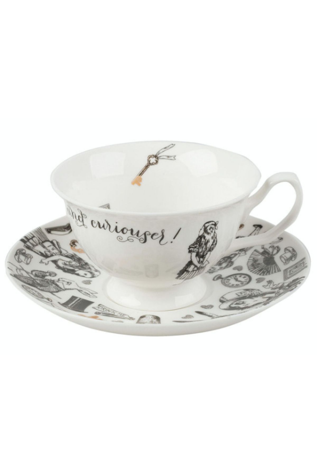 MIKASA x V&A Alice In Wonderland 210ml Porselen Çay Fincanı