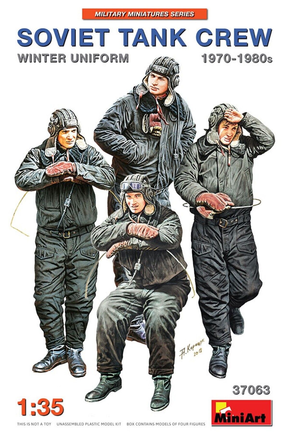 MiniArt 37063 1:35 Sovyet Tank Mürettebatı 1970-80 Kışlık Üniforma