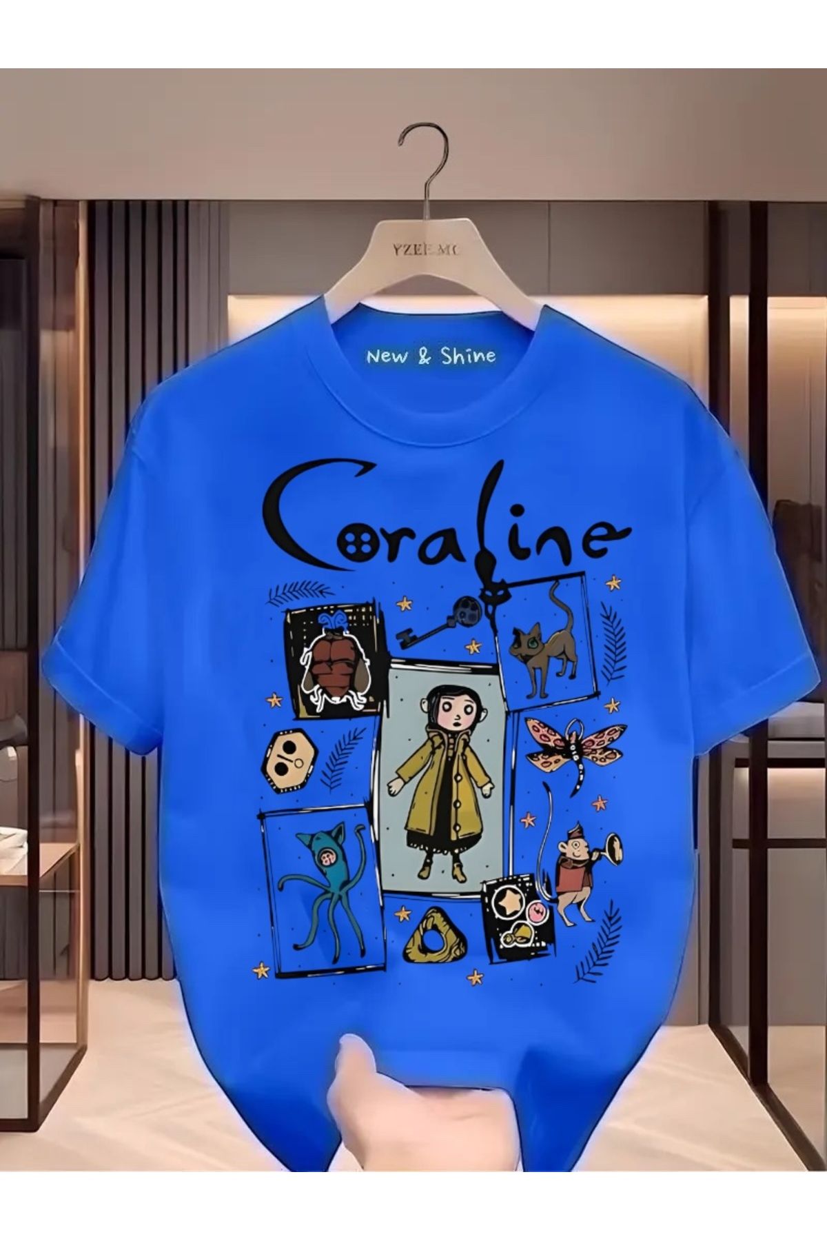 New Shine Coraline Baskılı Oversize T-Shirt