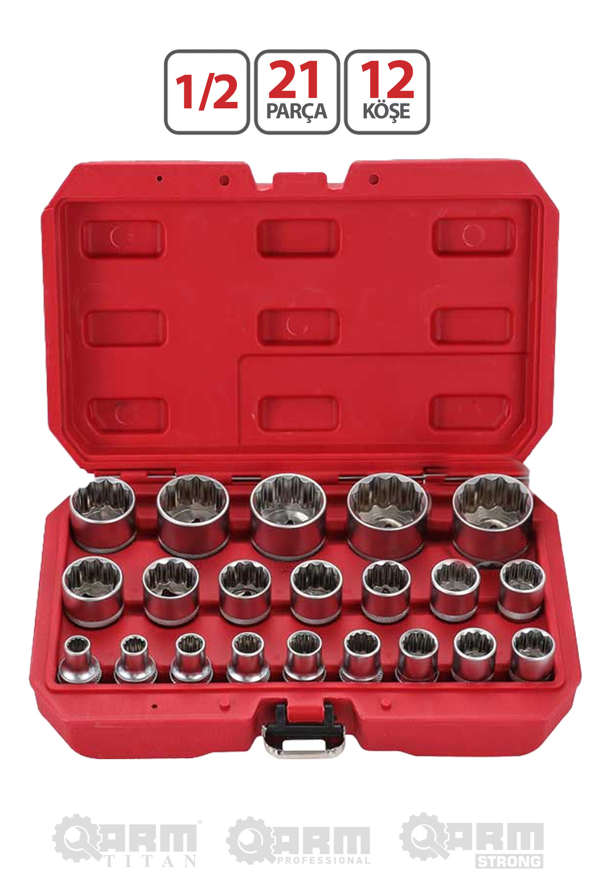 ARM TİTAN 1/2 21 PARÇA 12 KÖŞE LOKMA SETİ - Fiyatı, Yorumları
