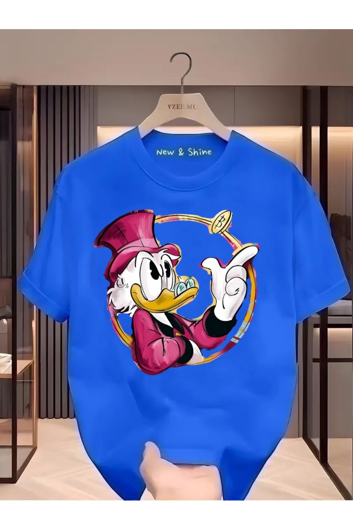 New Shine Donald Duck Baskılı Oversize T-Shirt