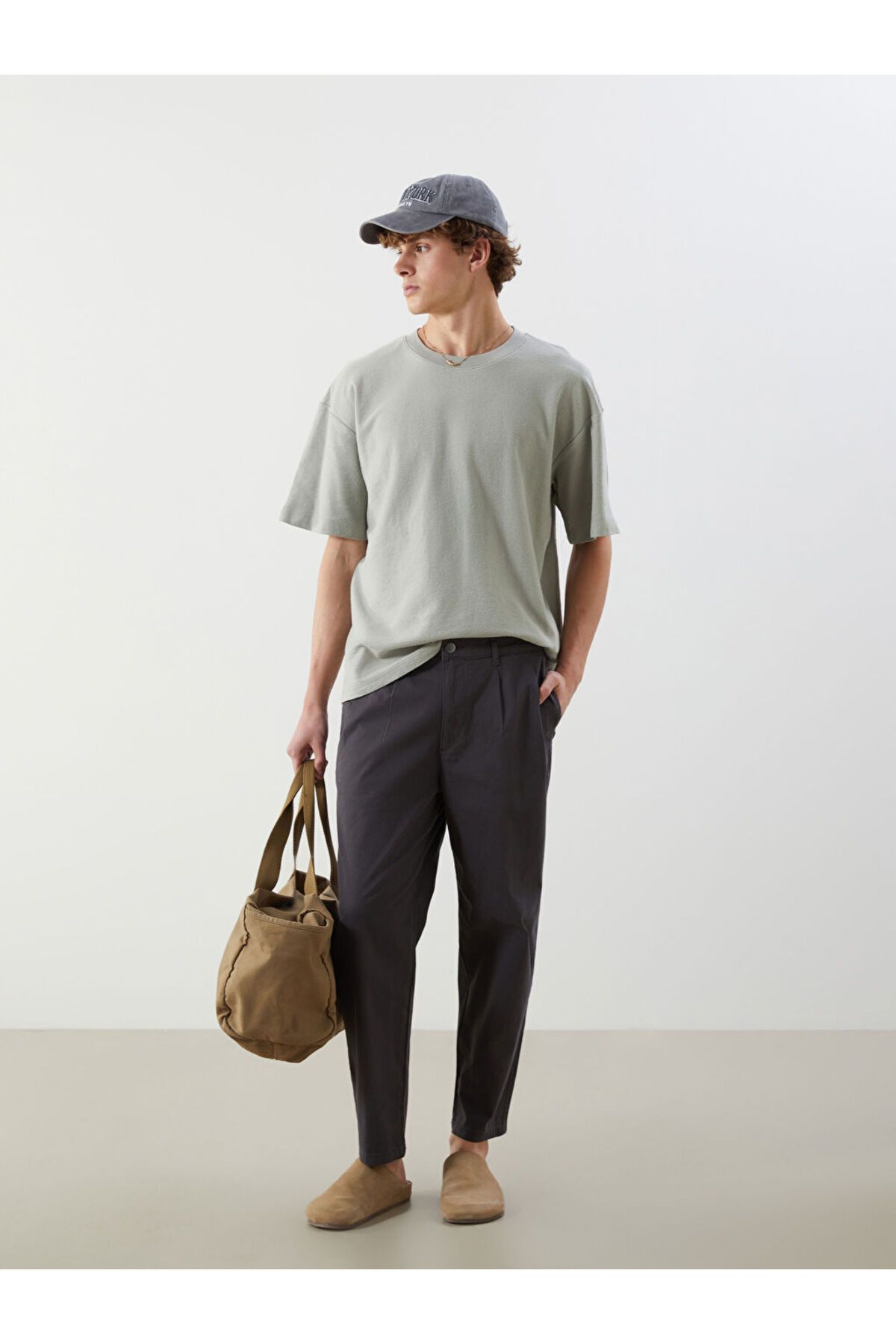 LC Waikiki XSIDE Antrasit Standart Kalıp Gabardin Erkek Pantolon