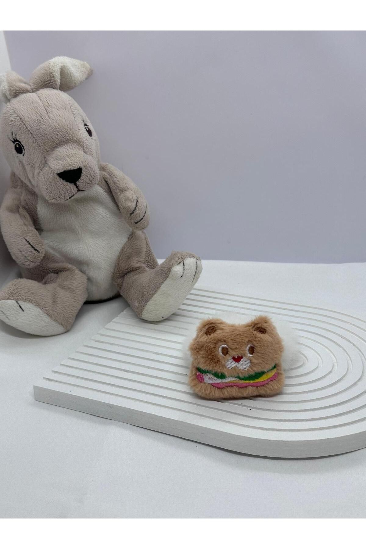 KUMRU BİJUTERİ KEDİLİ PELUŞ LASTİK TOKA