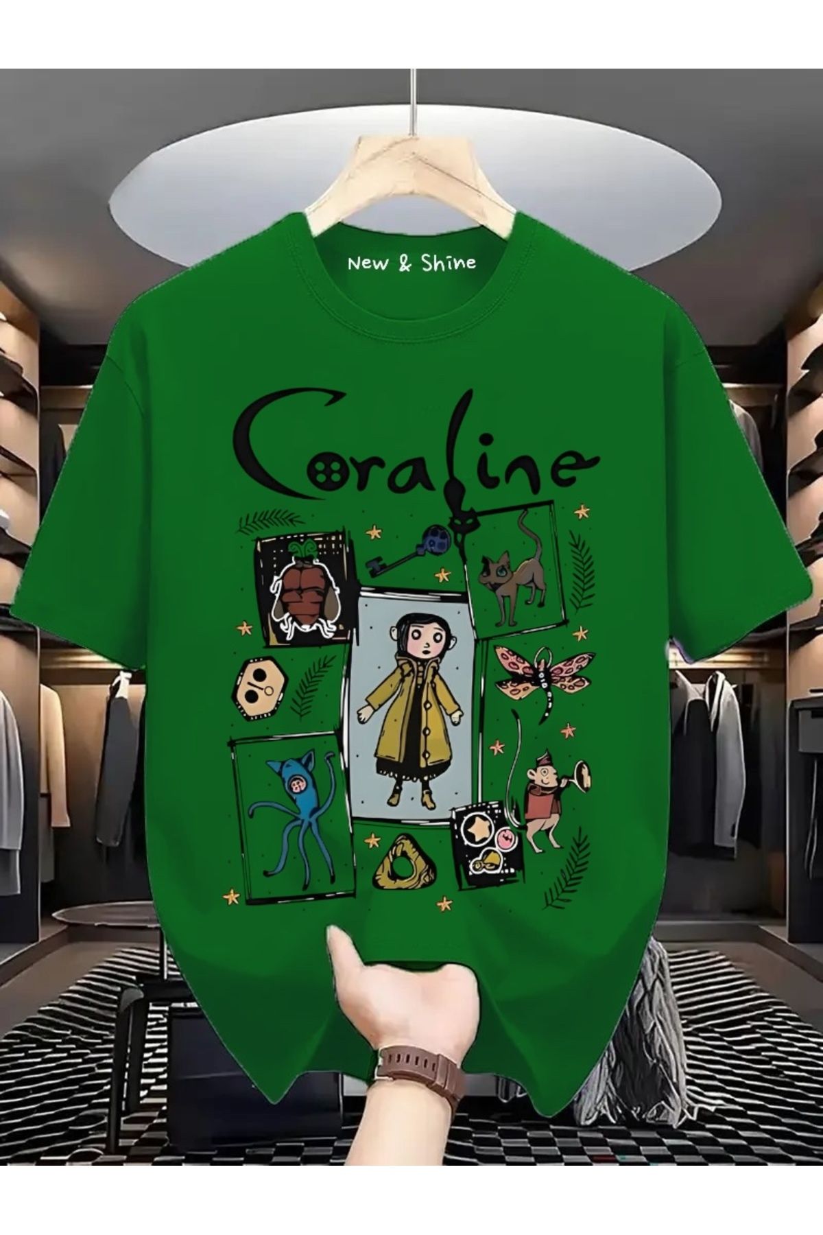 New Shine Coraline Baskılı Oversize T-Shirt
