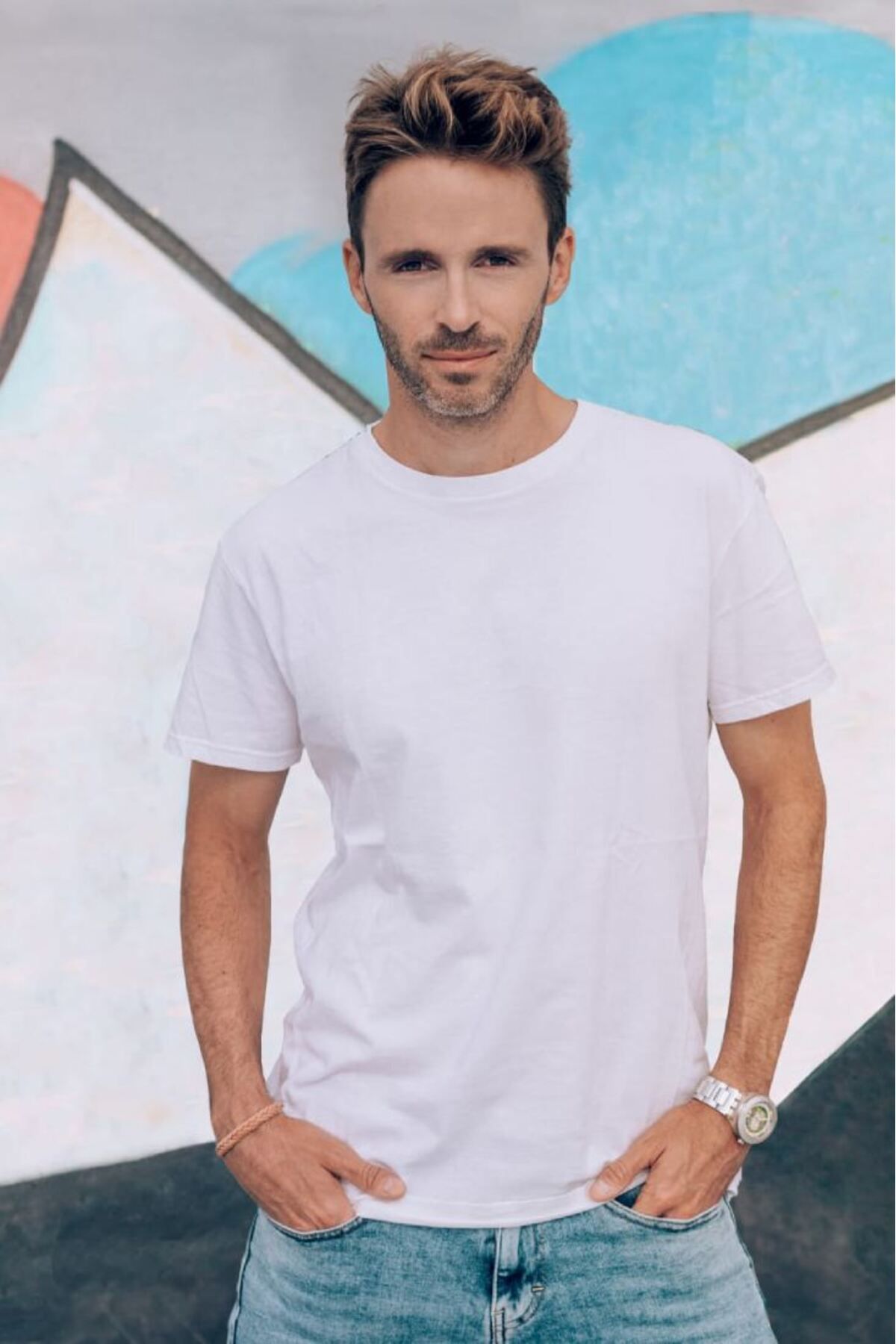 Talinhandmade Beyaz Penye T-Shirt - L