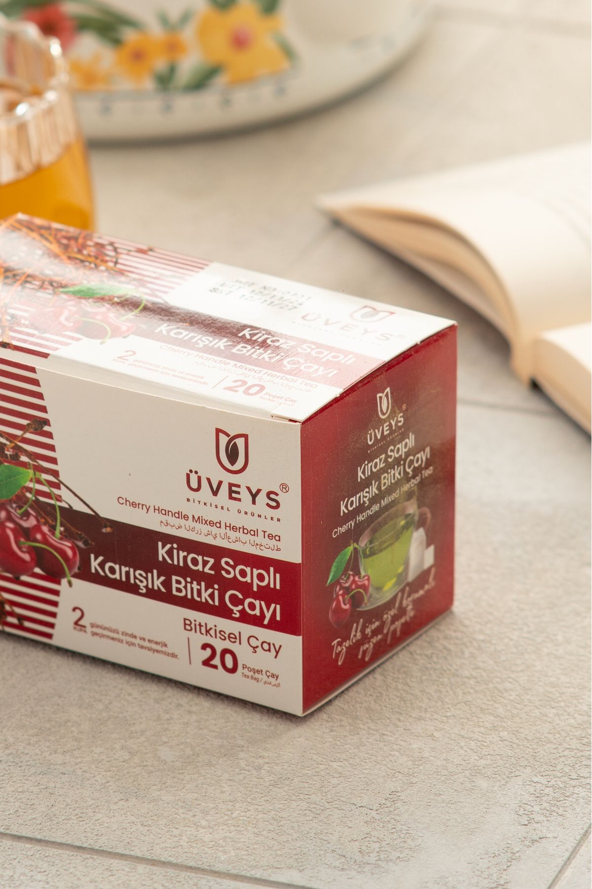 ÜVEYS Üveys Kiraz Saplı Karışık Çay