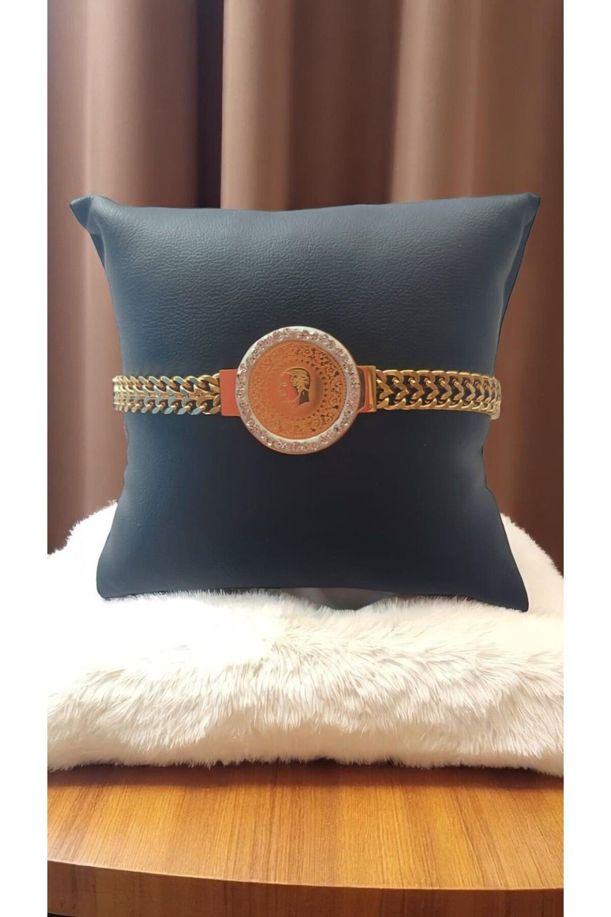NOVA JEWELLERY Zirkon Taşlı Paslanmaz Çelik Bileklik |STEEL BRACELET