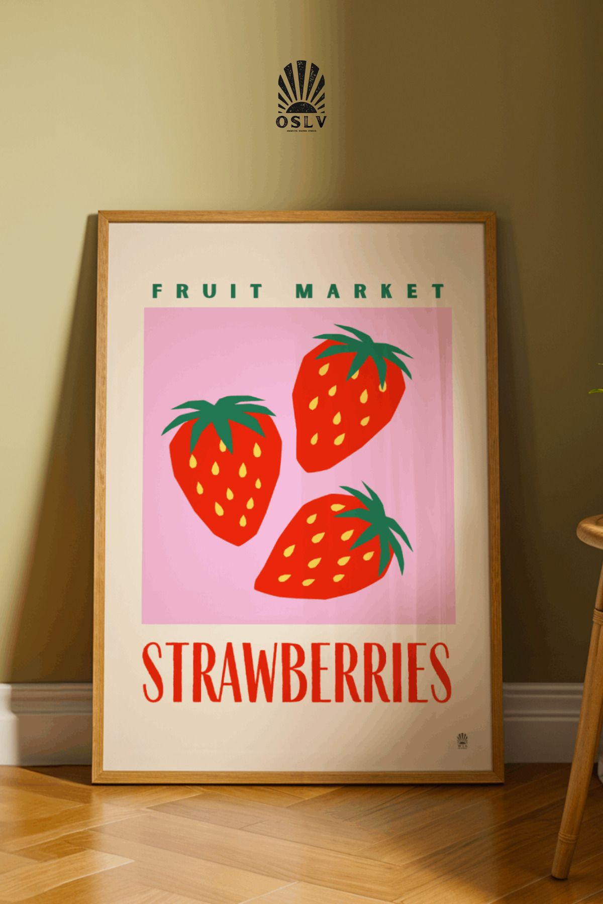 Osliva Shop Poster, Çerçevesiz Poster, Mutfak Posteri, Kitchen Poster
