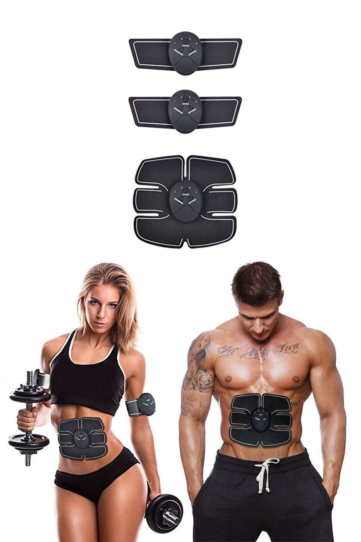 SerenityHaven Smart Fitness Karın Ve Kas Geliştirici 3'lü Kumandalı Sixpad Kondisyon Aleti