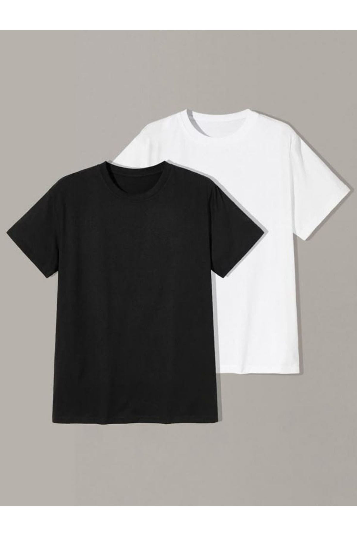 FİTGO Yazlık Rahat Kesim 2'li T-Shirt