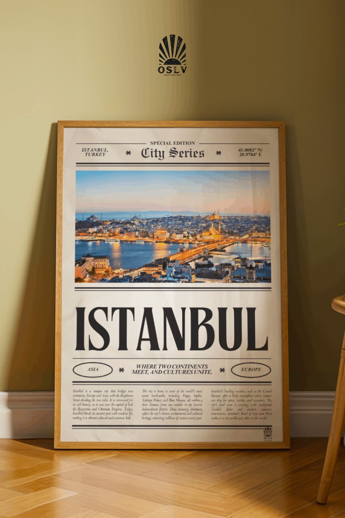 Osliva Shop Poster, Çerçevesiz Poster, Şehir Posteri, City Poster