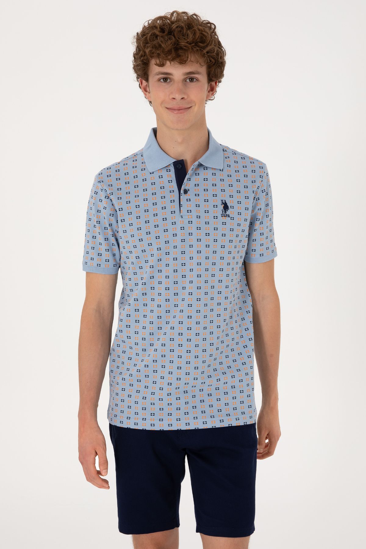 U.S. Polo Assn. Erkek Açık Mavi Tişört 50306806-VR003