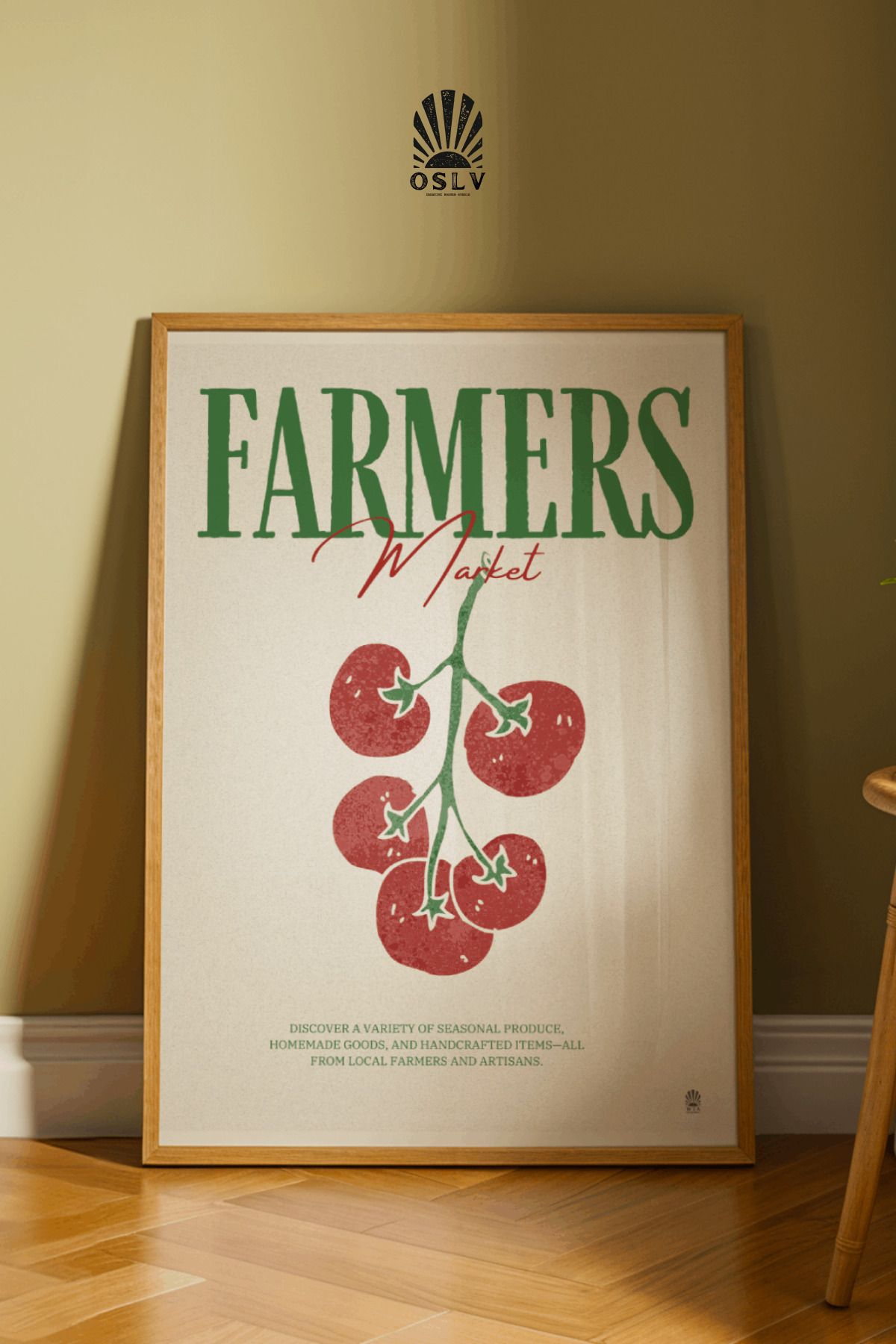 Osliva Shop Poster, Çerçevesiz Poster, Mutfak Posteri, Kitchen Poster