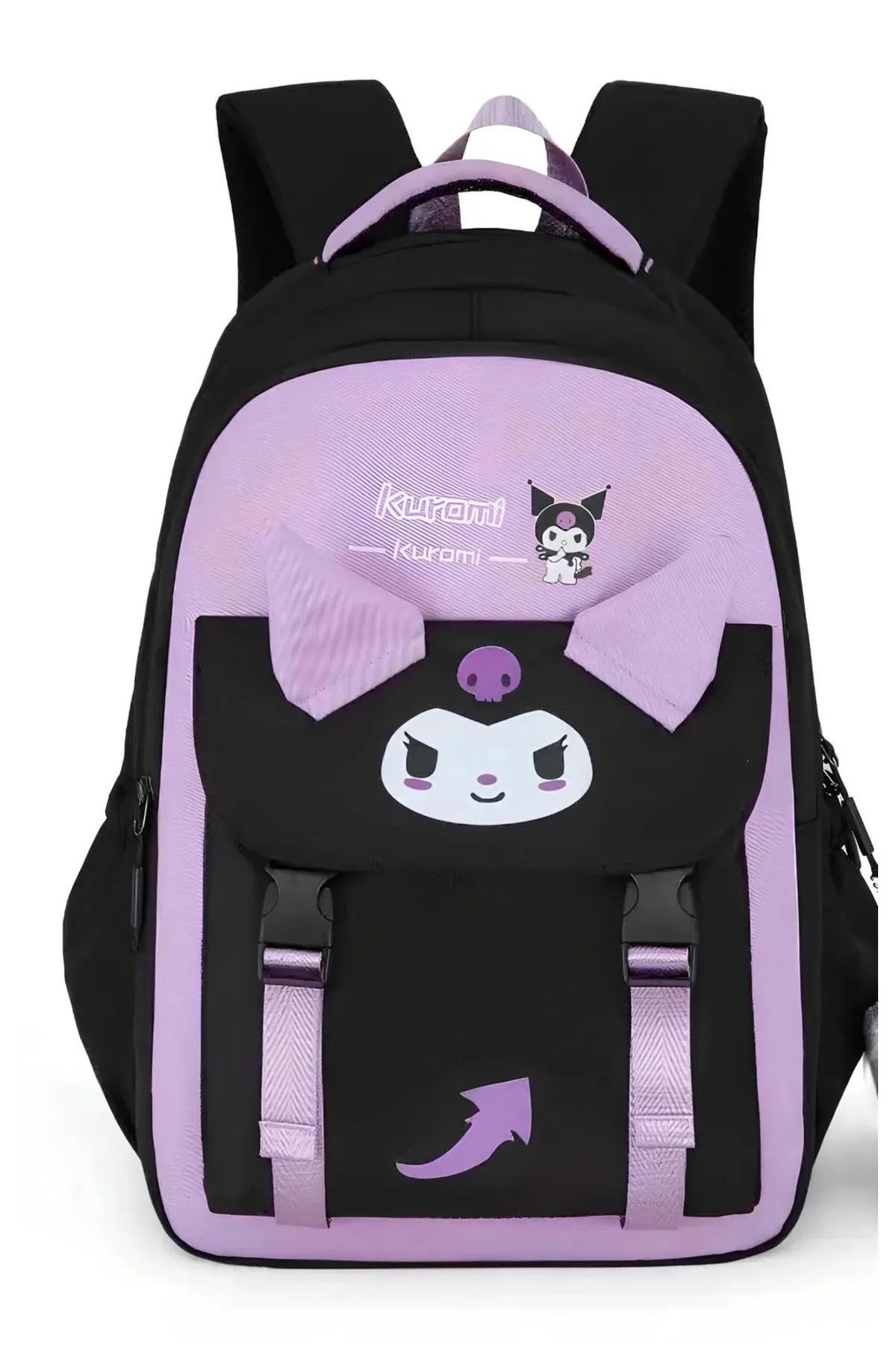 ada çanta kırtasiye Geniş kapasiteli kuromi figürlü çocuk sırt çantası (40cm*30cm*/15cm)