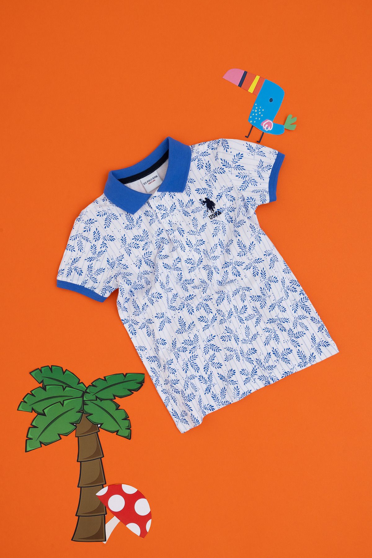 U.S. Polo Assn. Erkek Çocuk Beyaz Tişört 50307165-VR013