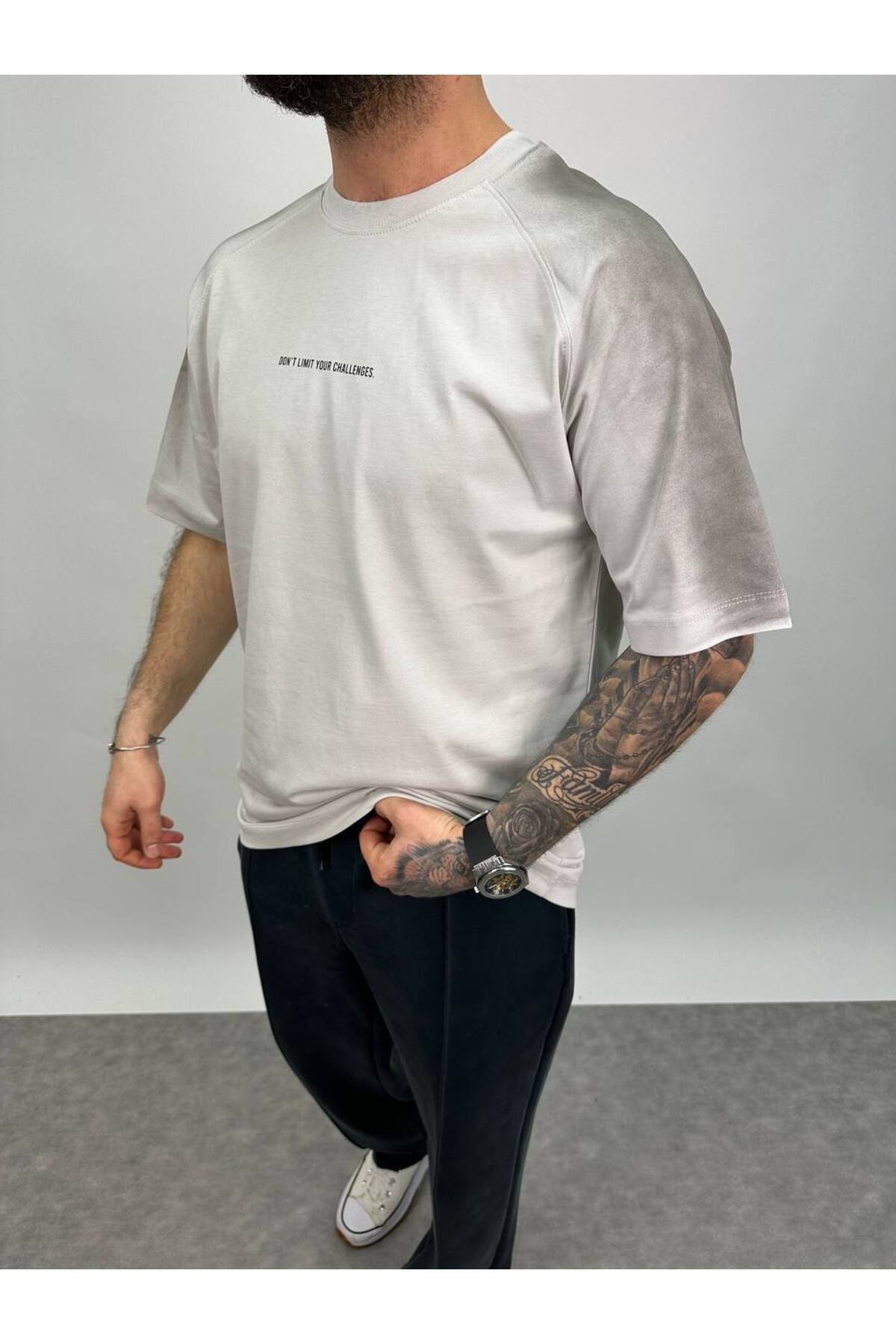 Twentysix SPREY BASKILI OVERSİZE T-SHIRT