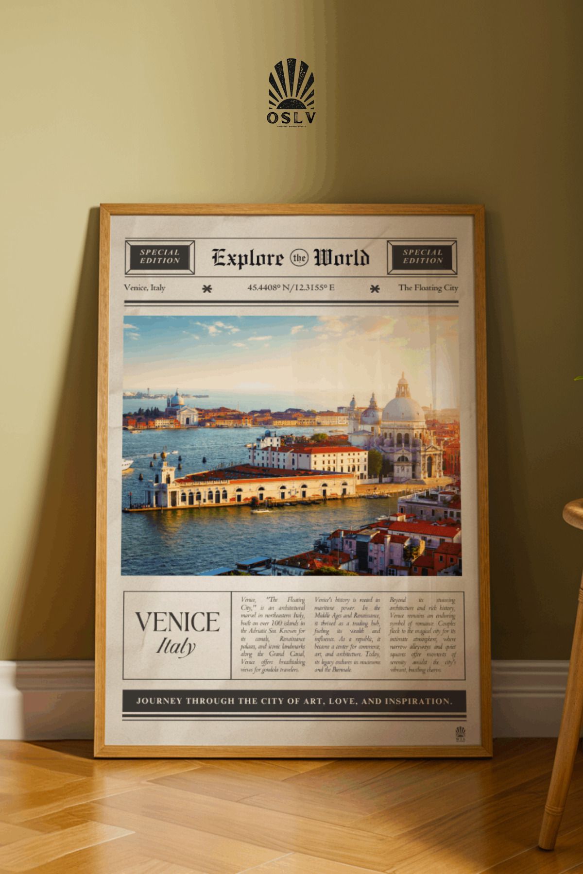 Osliva Shop Poster, Çerçevesiz Poster, Şehir Posteri, City Poster