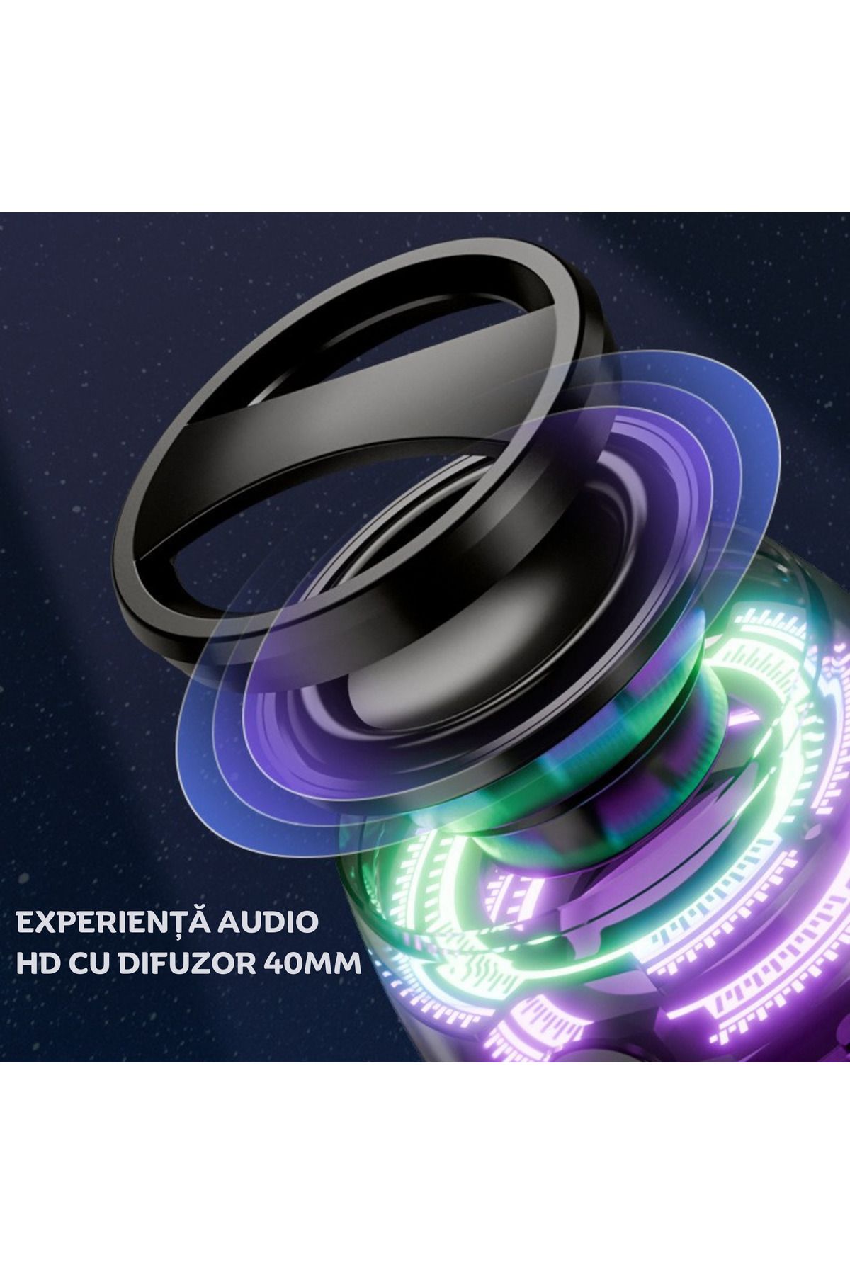 clickzu-clickzu G200 RGB portable Bluetooth speaker with magnetic mount and phone holder function 9