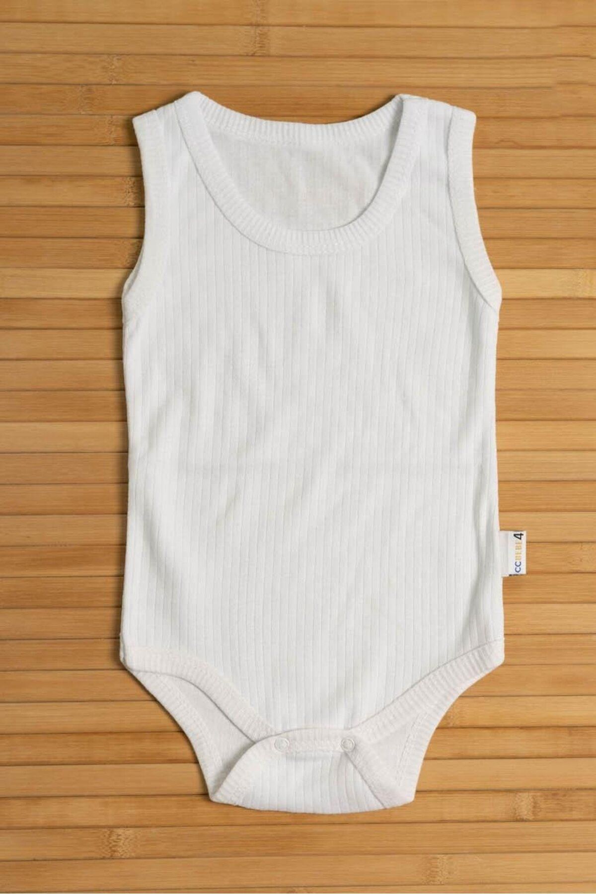 agugu Ribanalı Body Beyaz 3-6-9-12 Ay