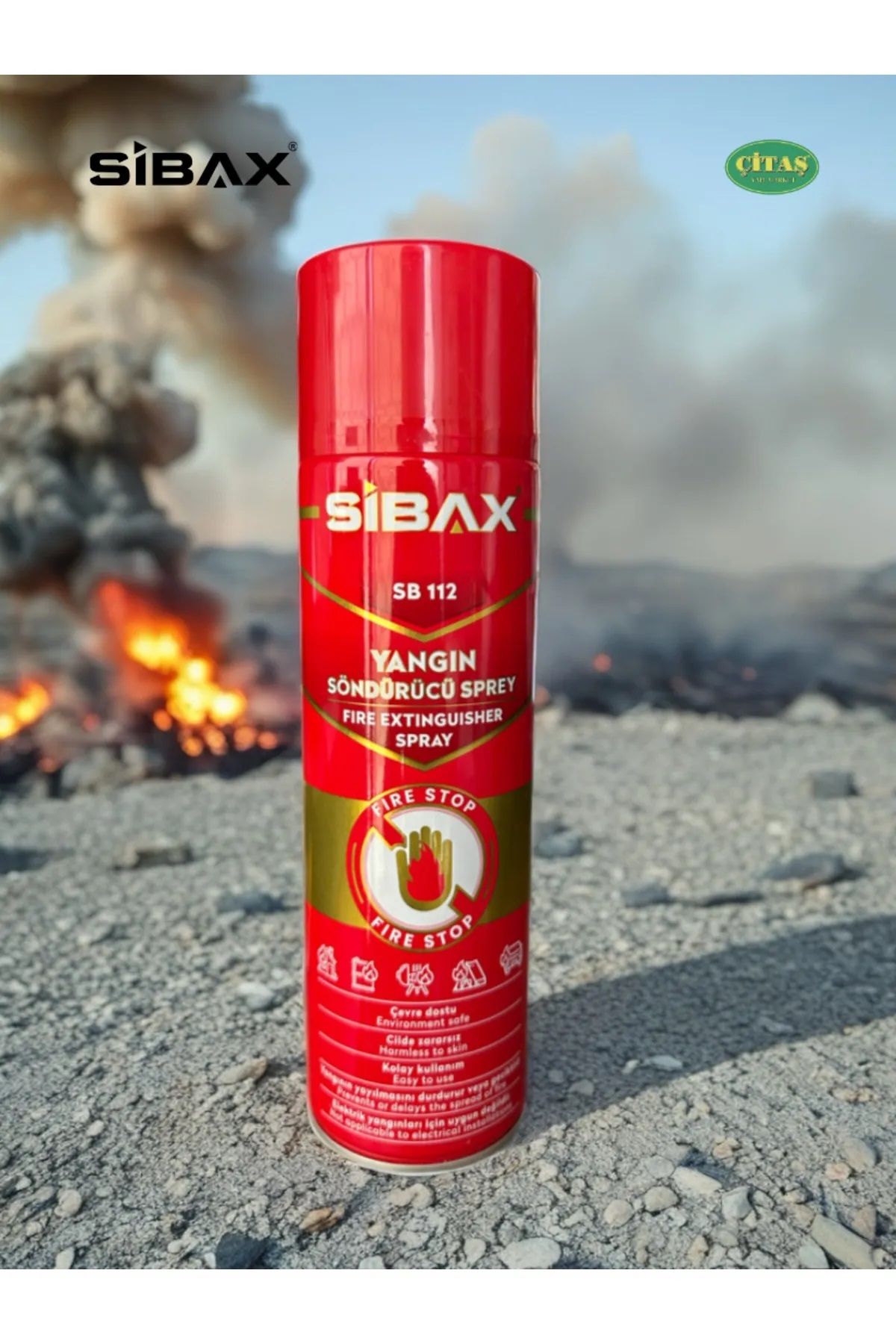 Sibax Yangın Söndürme Spreyi Yangın Söndürücü Sprey 600ml