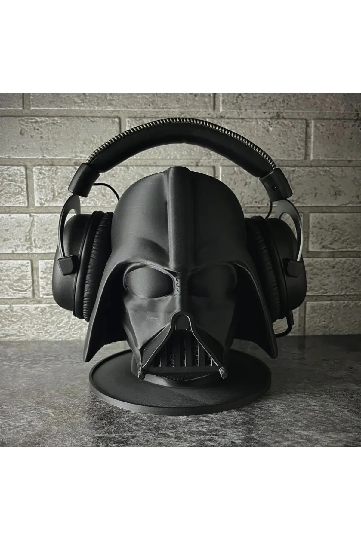 Goplast Premium Siyah Renk Darth Vader Kulaklık Standı, Darth Vader Büstü, Star Wars Kulaklık Askısı