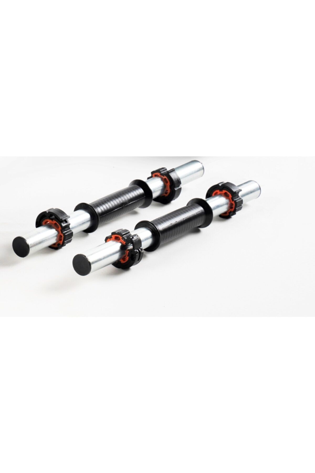 SerenityHaven 1000 - 2500 gr Spor 2 Adet 40 Cm Krom Dambıl Barı+ 4 Adet Özel Sıkıştırma Aparatı Krom Gümüş Dambıl