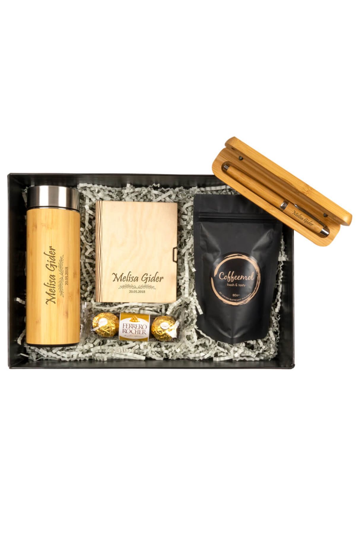 HediyeSec Bambu Doğallığı Hediye Kutusu