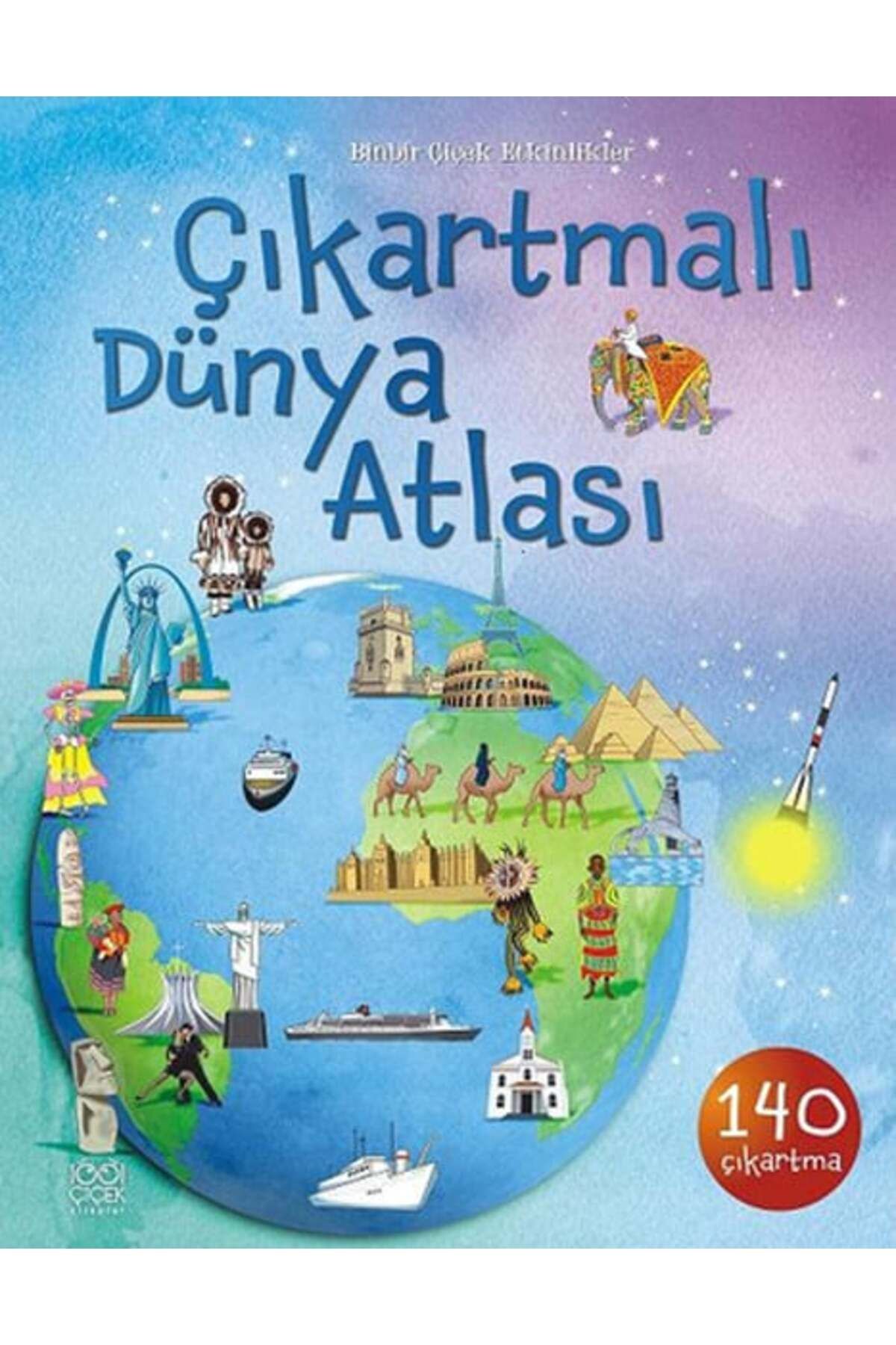 1001 Çiçek Kitaplar Çıkartmalı Dünya Atlası Ülkelerin Özellikleri