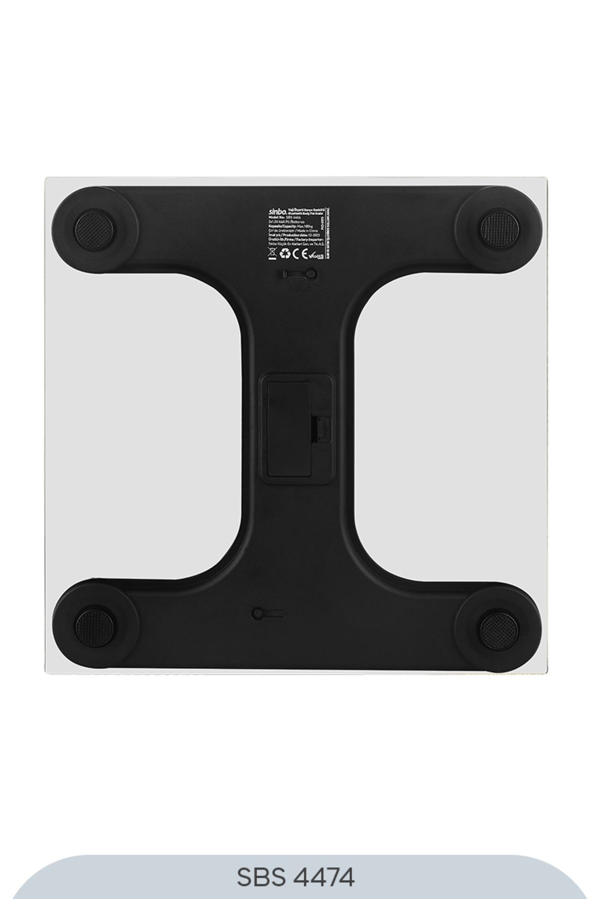 Sinbo SBS-4474 26x26 CM Bluetooth Dijital Yağ Su Kas Vücut Kitle Endeksi Kilo Ölçer Tartı Baskül