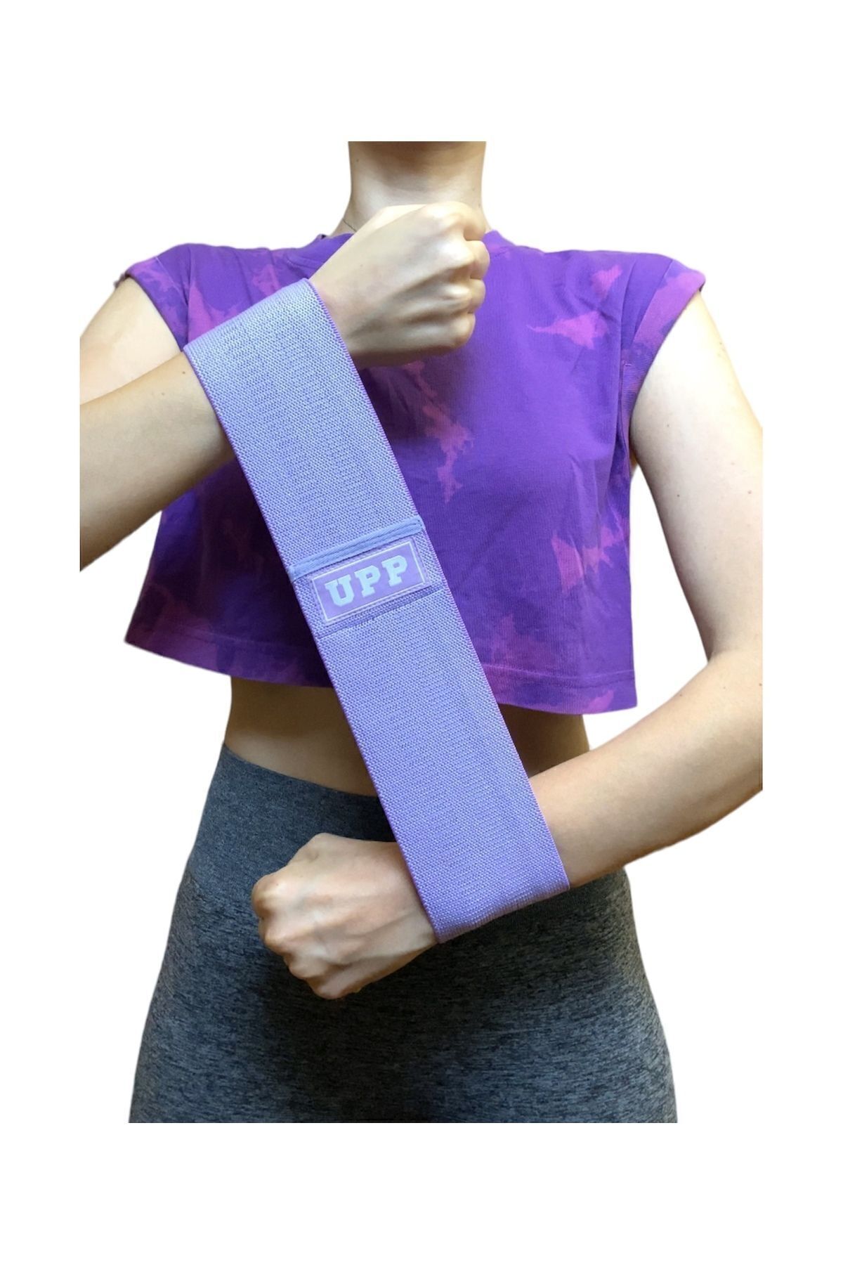 SerenityHaven Orta Seviye Pilates Fitness Evde Spor Squat Egzersiz Direnç Bandı Hip Band Lila