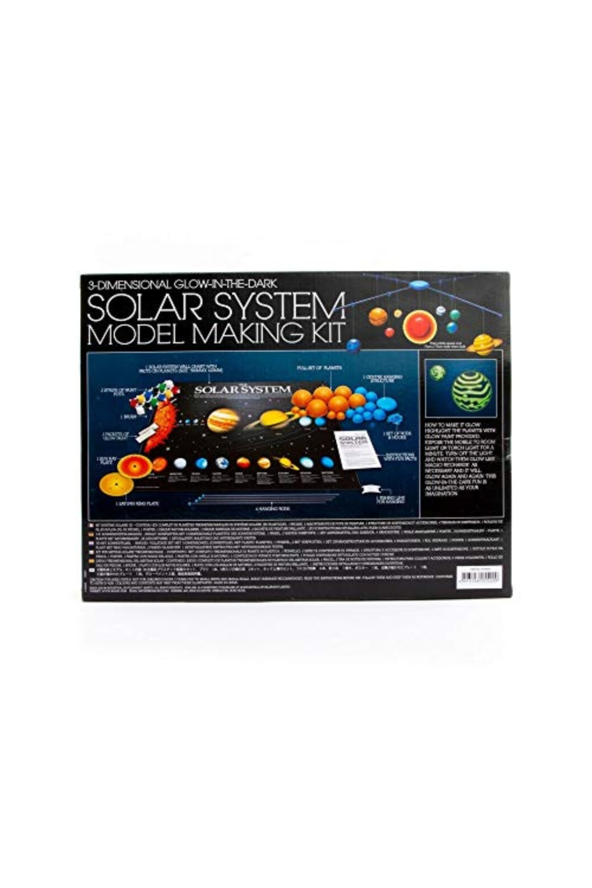 کیت ساخت مدل سه‌بعدی منظومه شمسی ۴M با قابلیت درخشش در تاریکی و انرژی خورشیدی