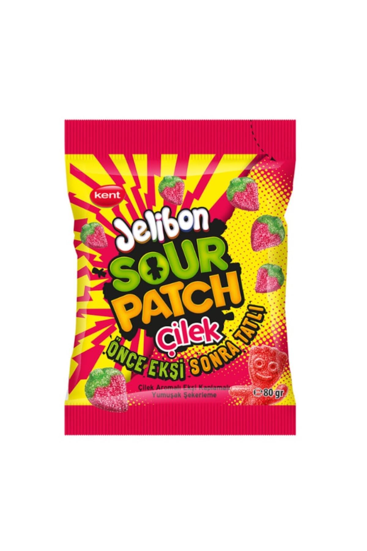 SOUR PATCH KİDS-Jeleuri cu căpșuni Sour Patch 80g 2