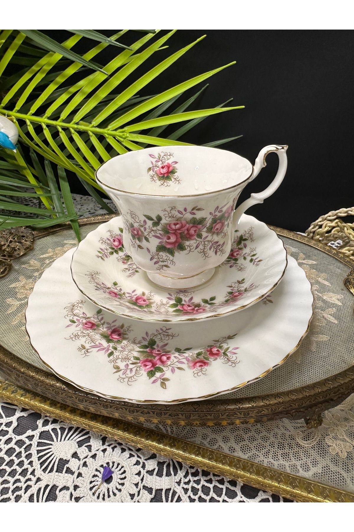 Royal Albert lavender rose trio