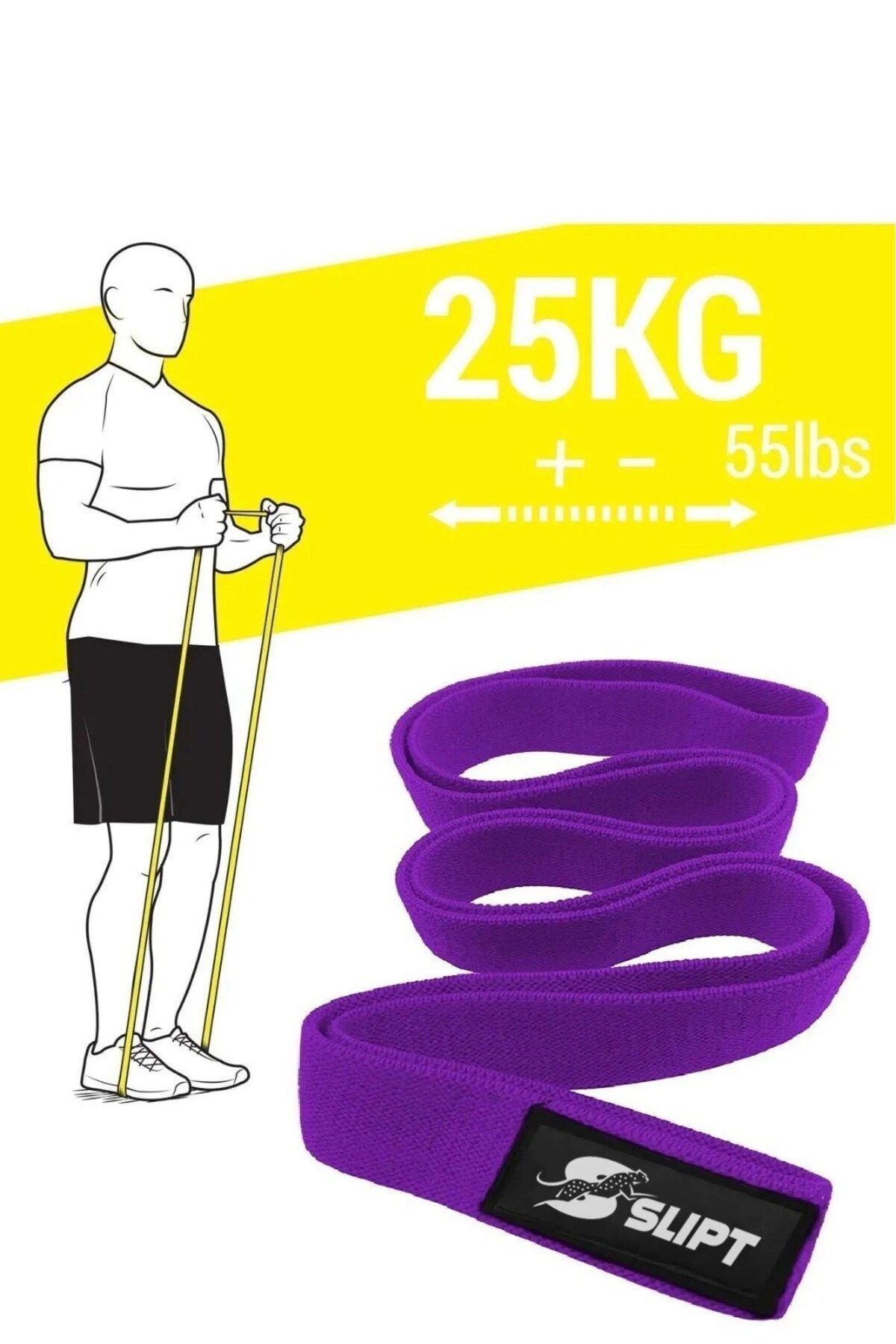 SerenityHaven 25 Kg Active Orta Sert Loop Direnç Bandı Süper Loop Bandı Egzersiz Direnç Lastiği