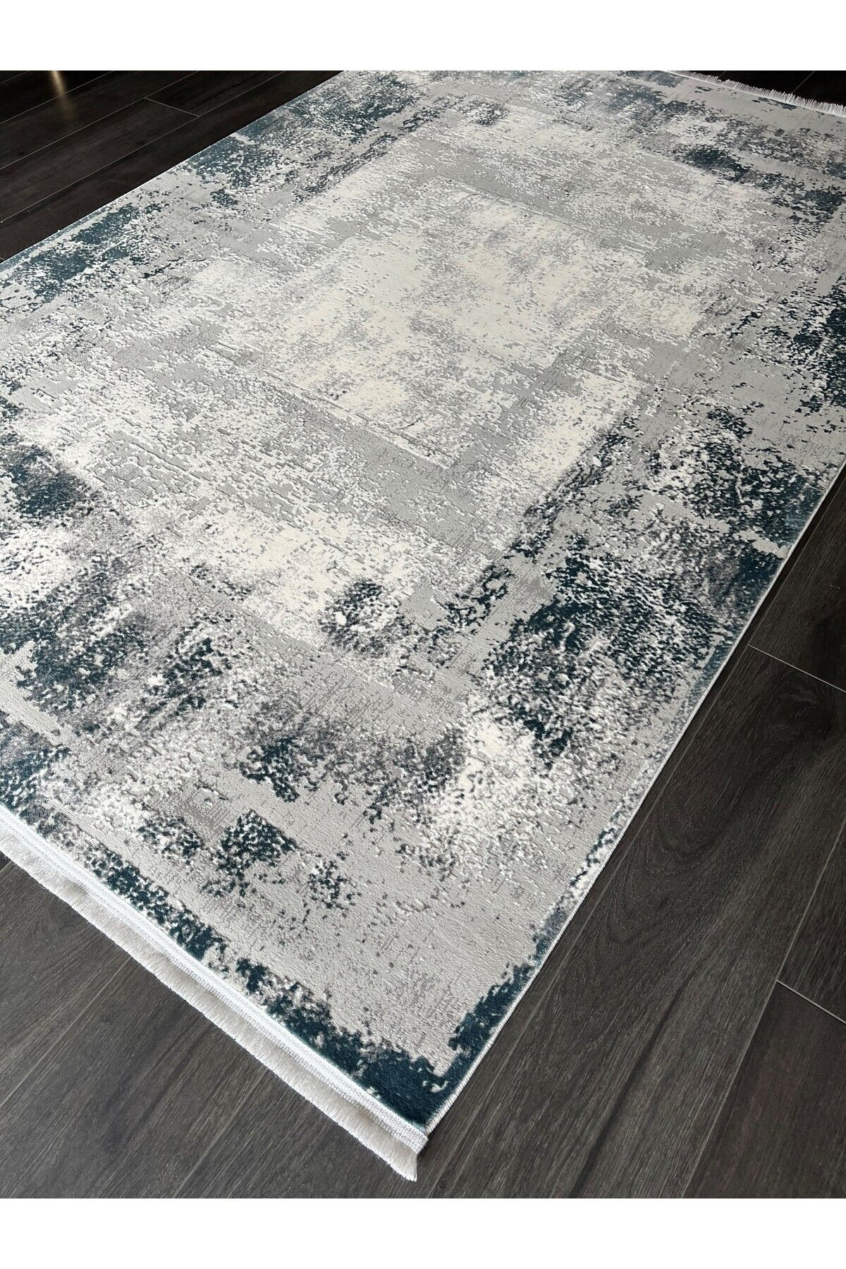 GÜMÜŞSUYU Gümüşsuyu Antibakteriyel Halı Rustic 15291 Mavi
