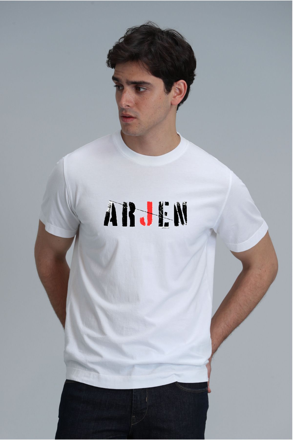 MODA Siyah Erkek T-shirt Regular Normal Kesim / %100 Pamuk Tok Kumaş