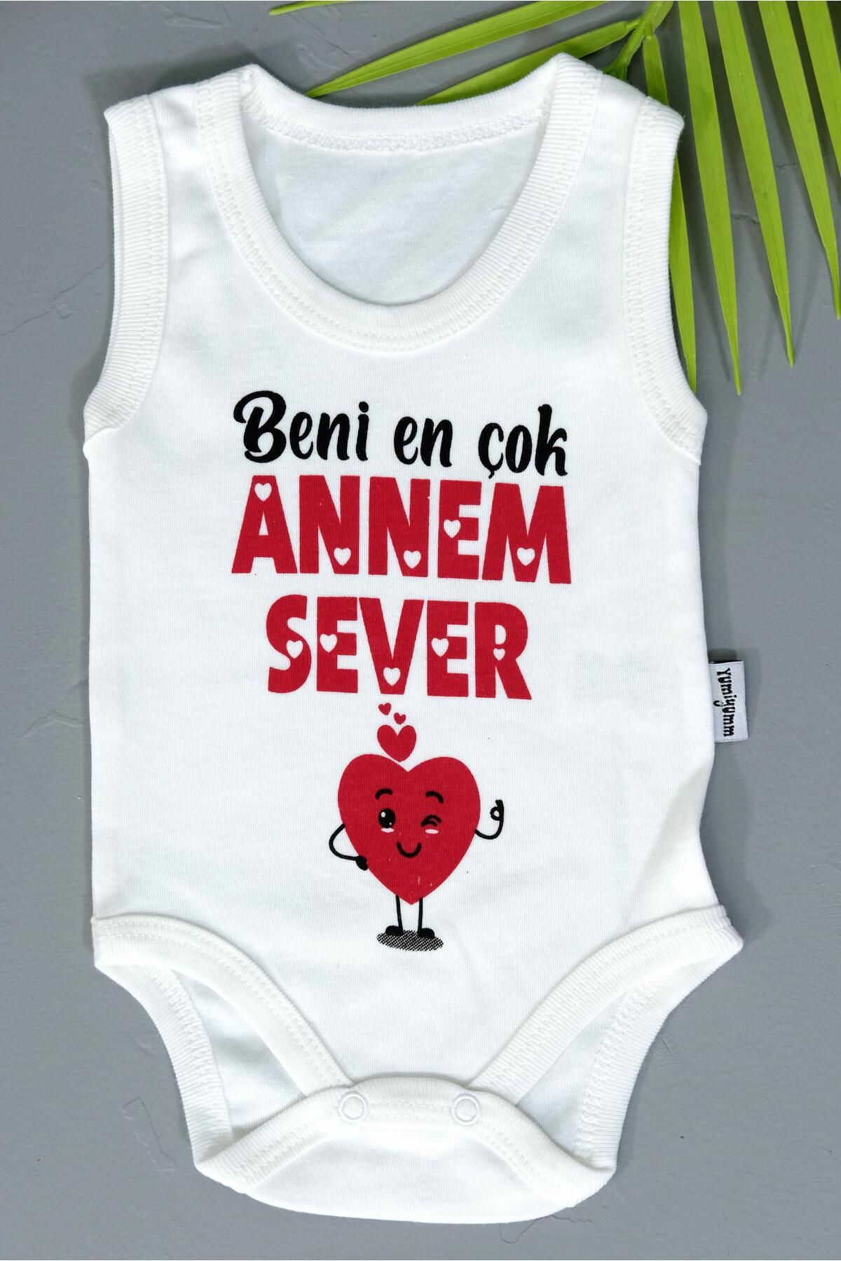 agugu Annem Sever Baskılı Body