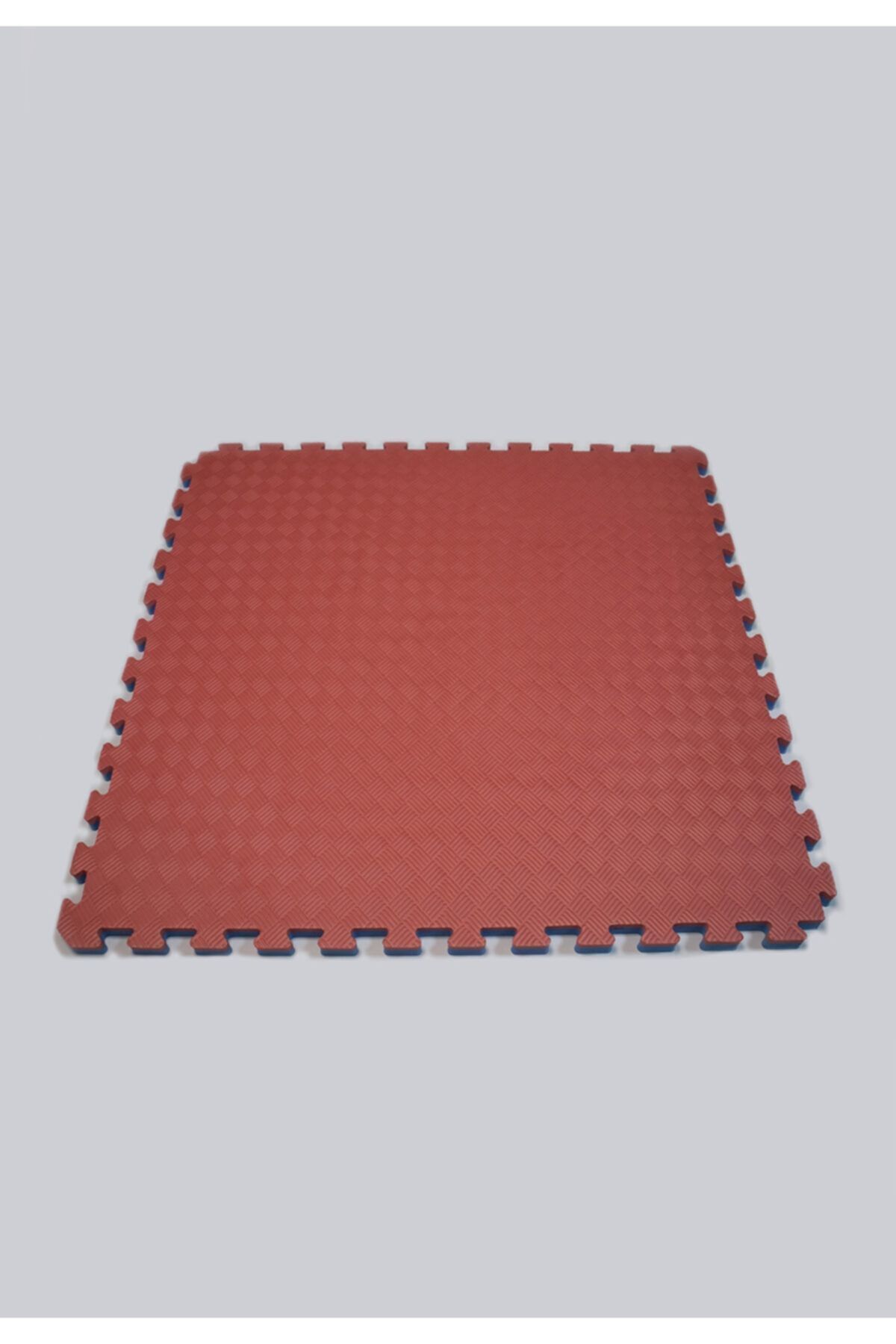 SerenityHaven 26mm 100cm X 100cm Çift Taraflı Mavi Kırmızı Yer Karosu Tatami Minder Zemin Kaplama