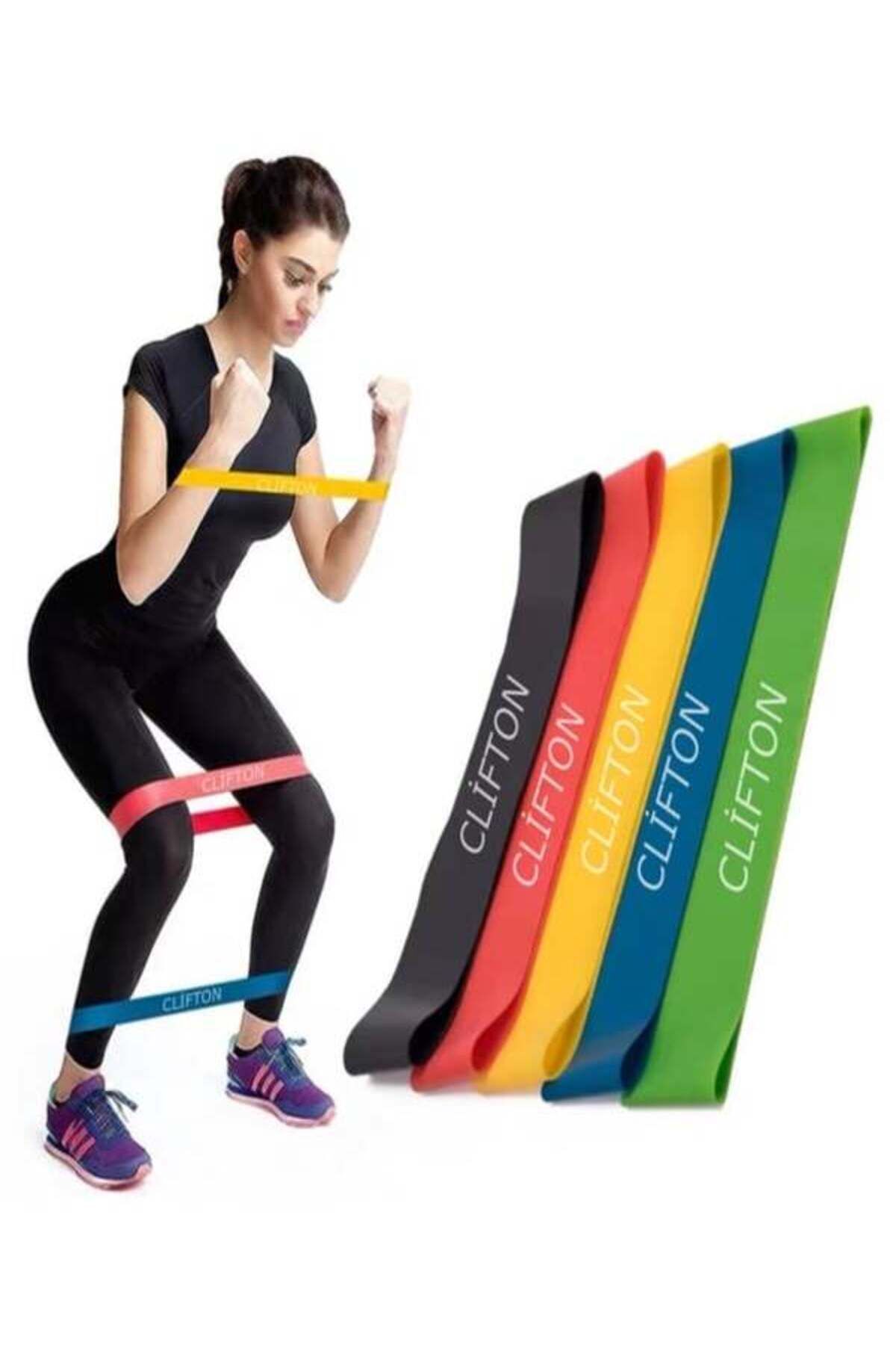 SerenityHaven Aerobik Band,Plates,Yoga,Fitness,Squat Çalışma Lastiği (SARI)
